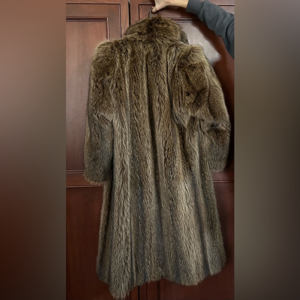 Real beaver fur coat. Only worn 1 time. Kept in climate controlled storage